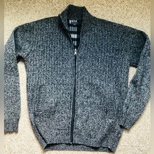 Effect Gray Full-Zip Cardigan. Size XXL.